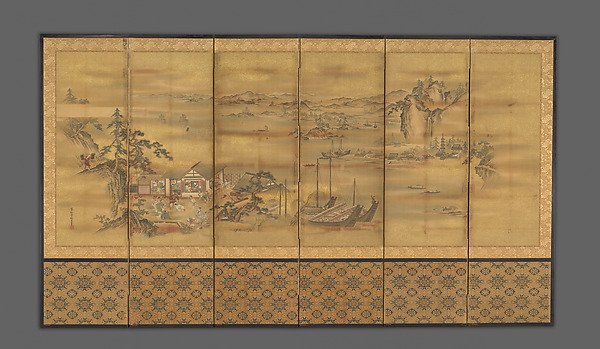 Fishing Village — Andō Baiho