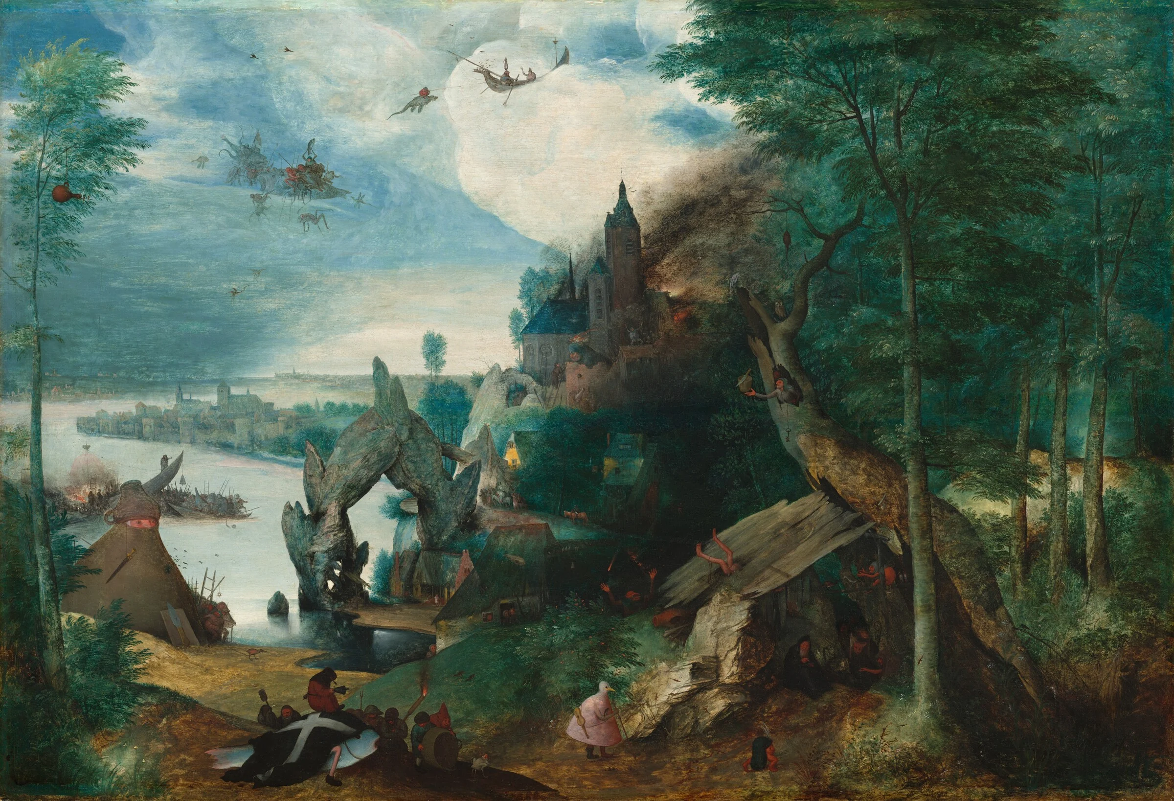 The Temptation of Saint Anthony — Follower of Pieter Bruegel the Elder