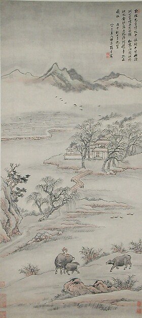 Landscape with Figures — Yang Jin