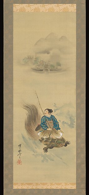 Urashima Tarō Riding on a Tortoise