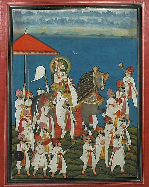 Equestrian Portrait of Maharana Bhim Singh