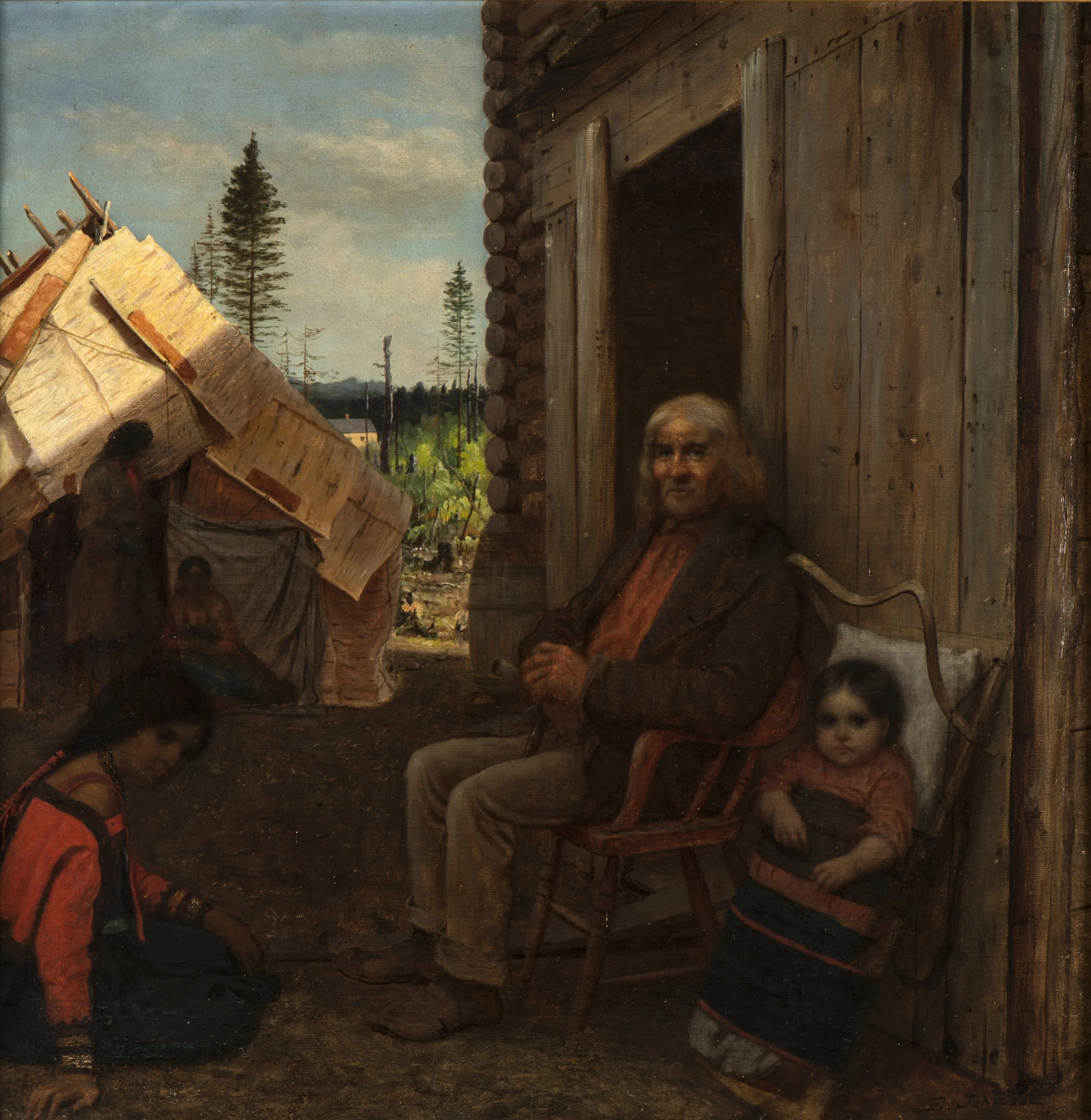 Portrait of an Indian Family
