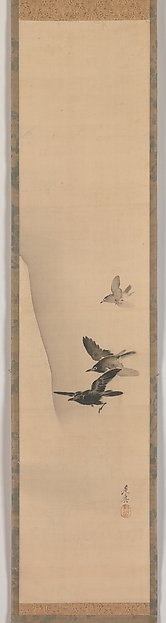 Three Crows in Flight
