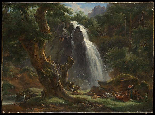 Waterfall at Mont-Dore — Achille-Etna Michallon
