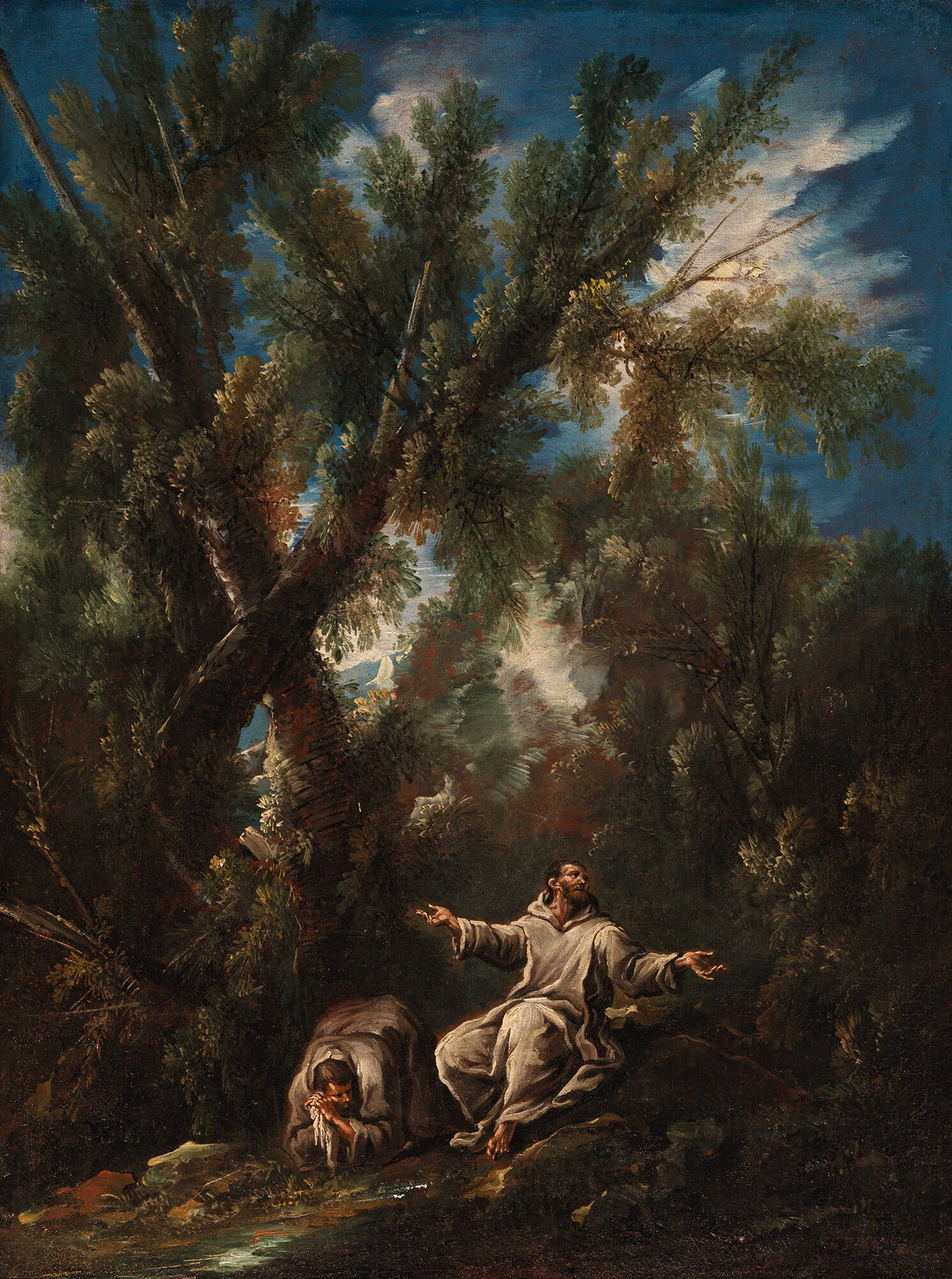 Two Monks in a Landscape