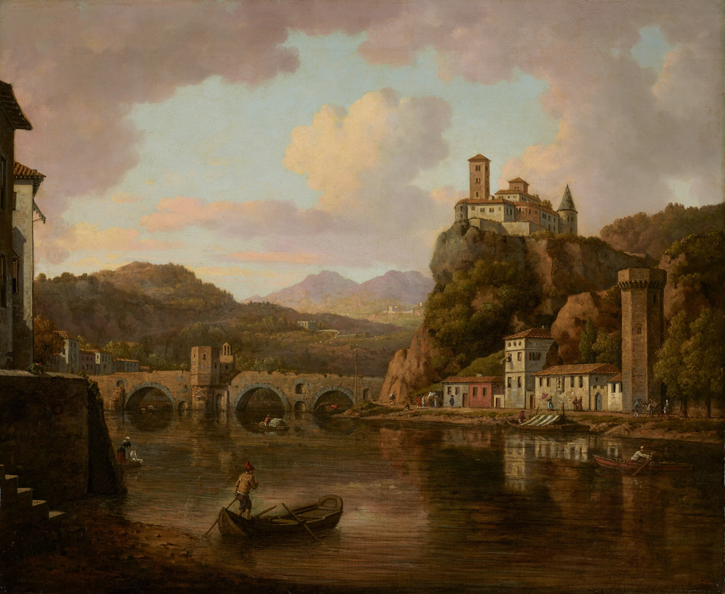 Castle on the Rhône River, France