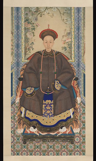 Portrait of a man in court robes with fur surcoat — Unidentified artist