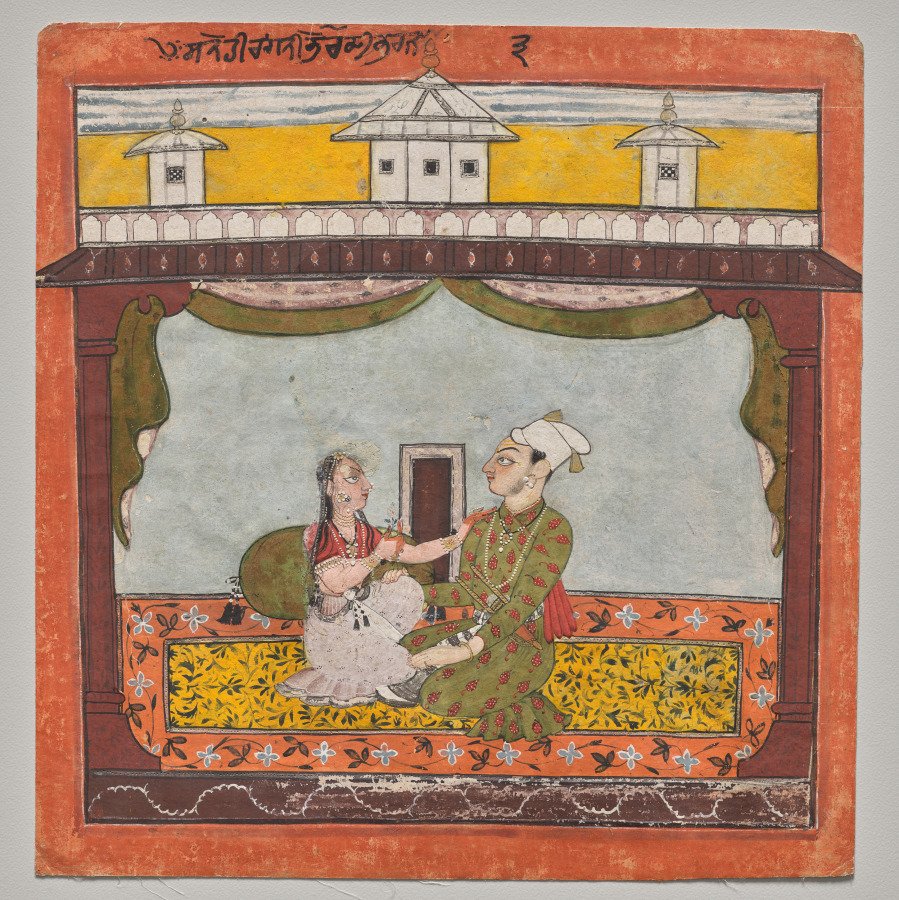 Sanehi Ragini, from the “Second Basohli" Ragamala