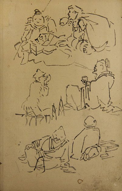 Sketches of East Asian Legendary Figures — Kawanabe Kyōsai 河鍋暁斎