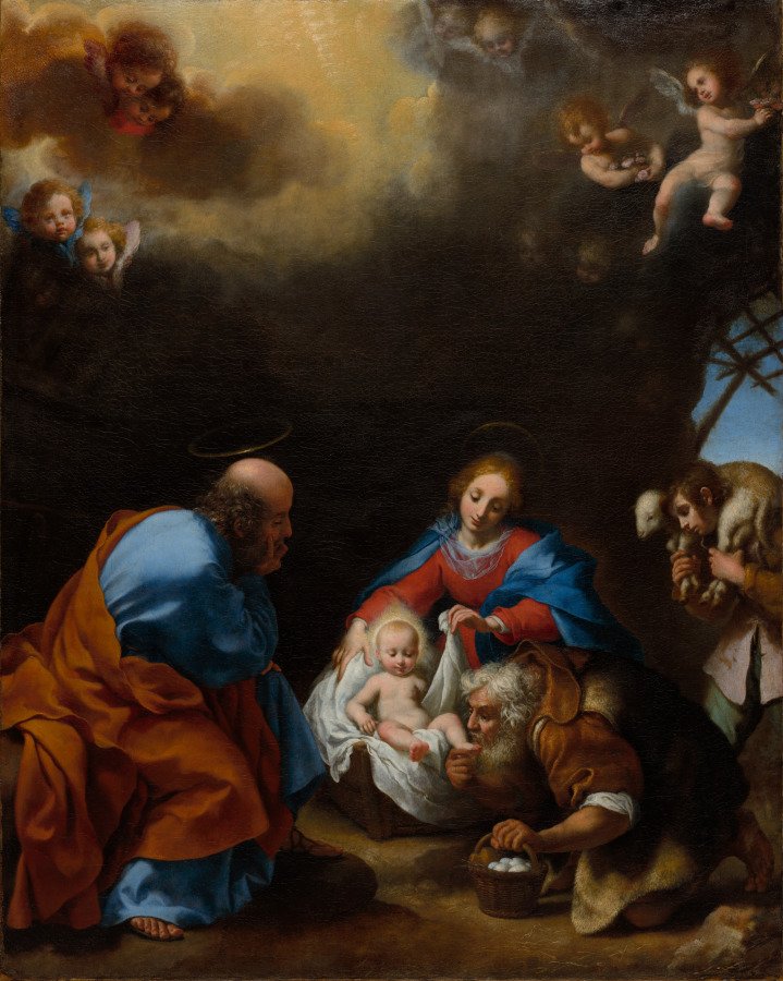 Adoration of the Shepherds — Carlo Dolci (Italian, 1616–1687)