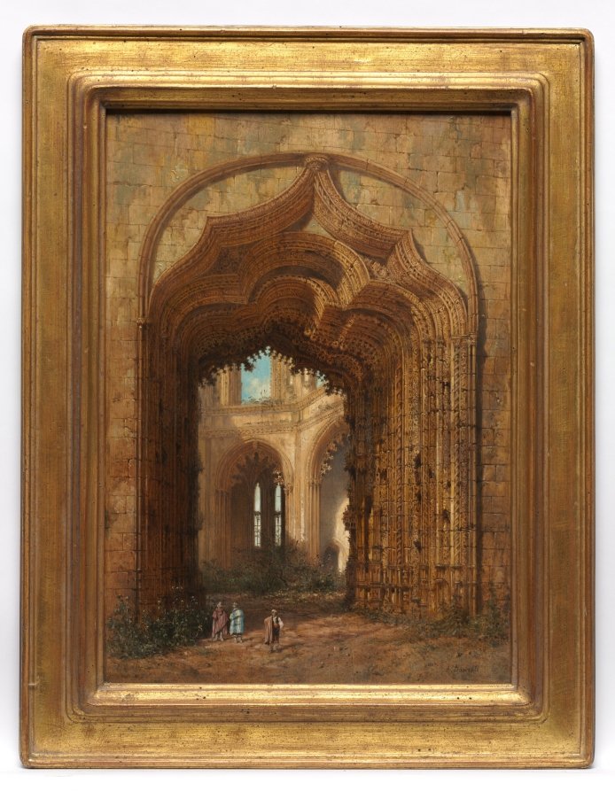 Ruined Church — Adrien Dauzats (French, 1804–1868)