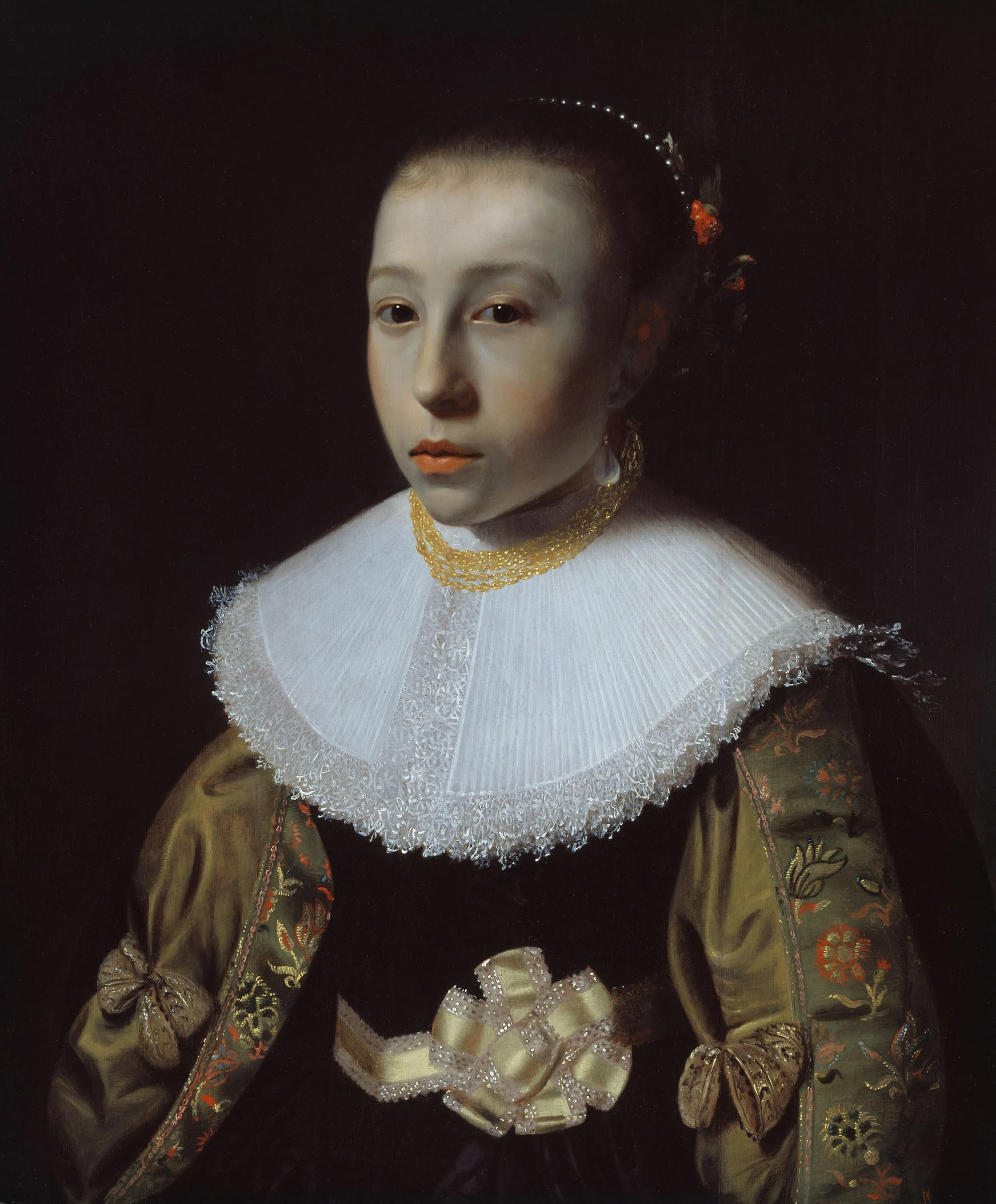 Portrait of a Young Girl — Attributed to Pieter Dubordieu (Dutch, c. 1609–after 1678)