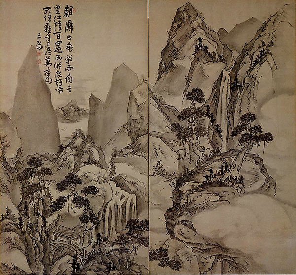 Landscape after Li Bai's poem — Ike no Taiga