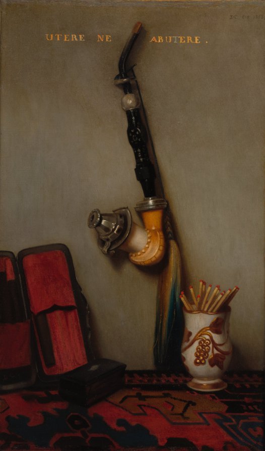 Still Life with Pipe and Matches — Alexandre-Gabriel Decamps (French, 1803–1860)