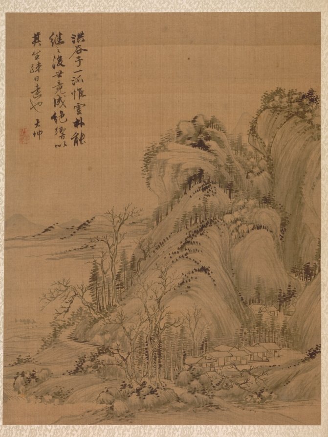 Landscape in the Style of Ching Hao — Zhai Dakun (Chinese, d. 1804)