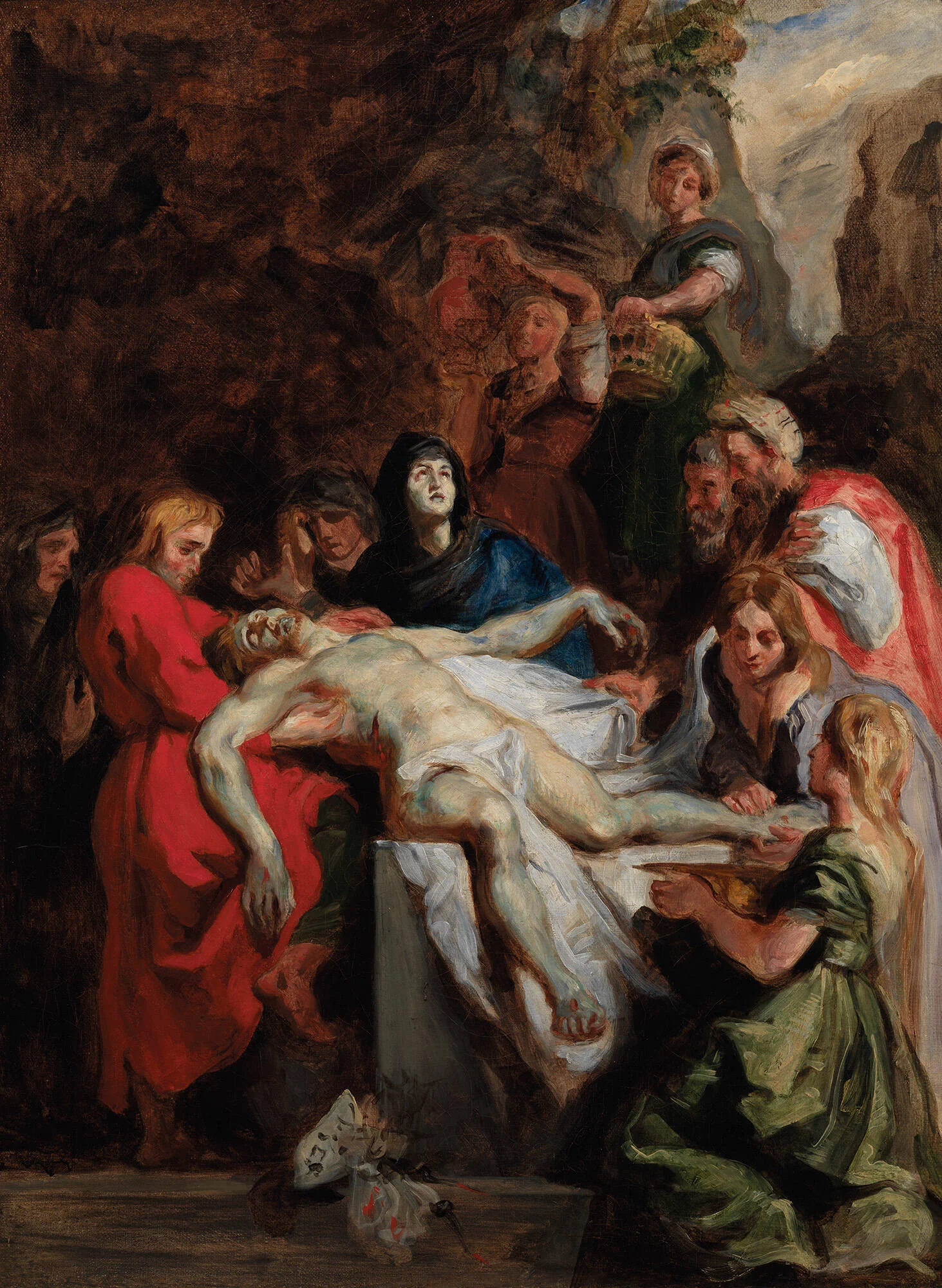 The Entombment (after Peter Paul Rubens) — Eugène Delacroix
