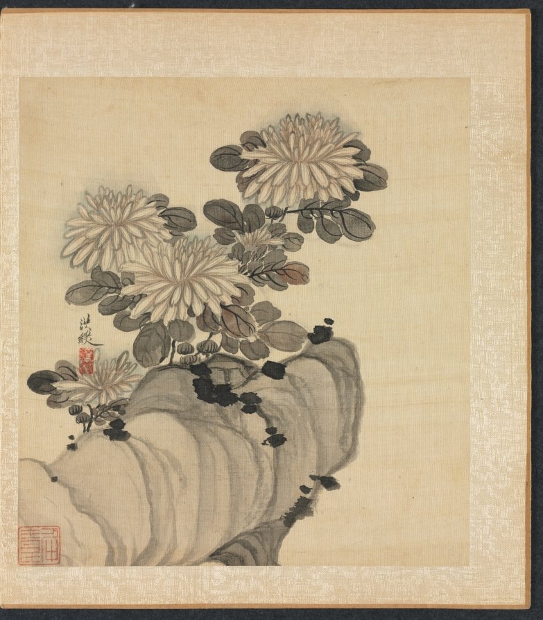 Paintings after Ancient Masters: Chrysanthemum and Rock — Chen Hongshou (Chinese, 1598/99–1652)