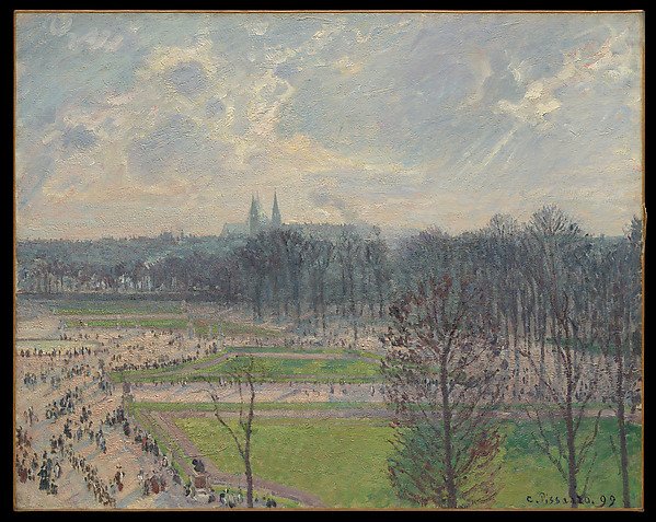 The Garden of the Tuileries on a Winter Afternoon