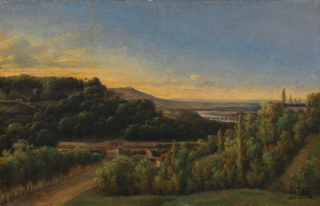 View of Saint-Cloud, Near the Seine — Alexandre Pau de St. Martin (French)