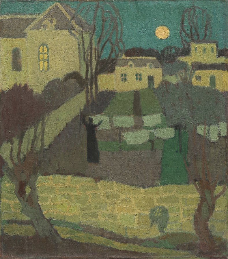 Drying the Linen, or Moonrise at the Priory