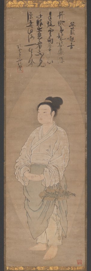 Fish Basket Kannon (Gyoran Kannon) — Bokkei Saiyo (Japanese, 1415–1473)