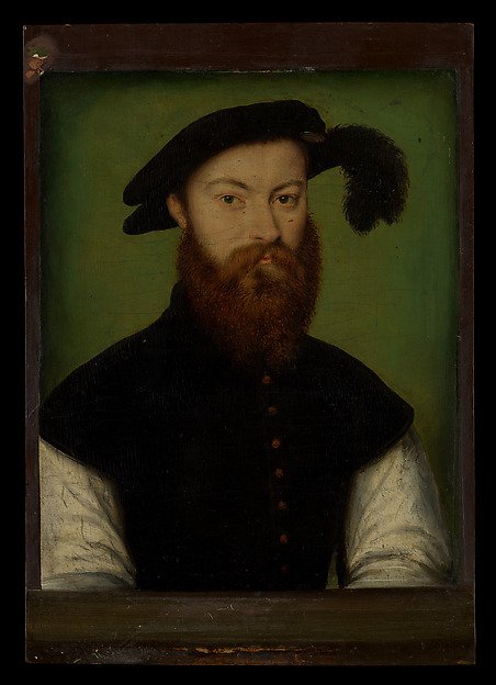 Portrait of a Man with a Black-Plumed Hat — Corneille de Lyon