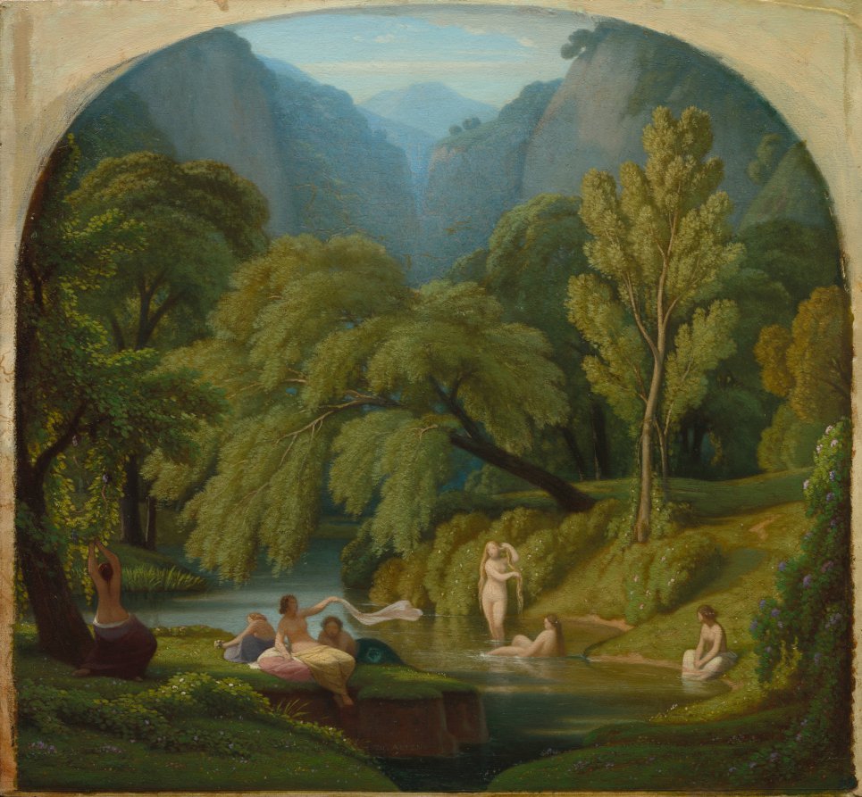 The Bathers, Souvenir of the Banks of the Anio River at Tivoli