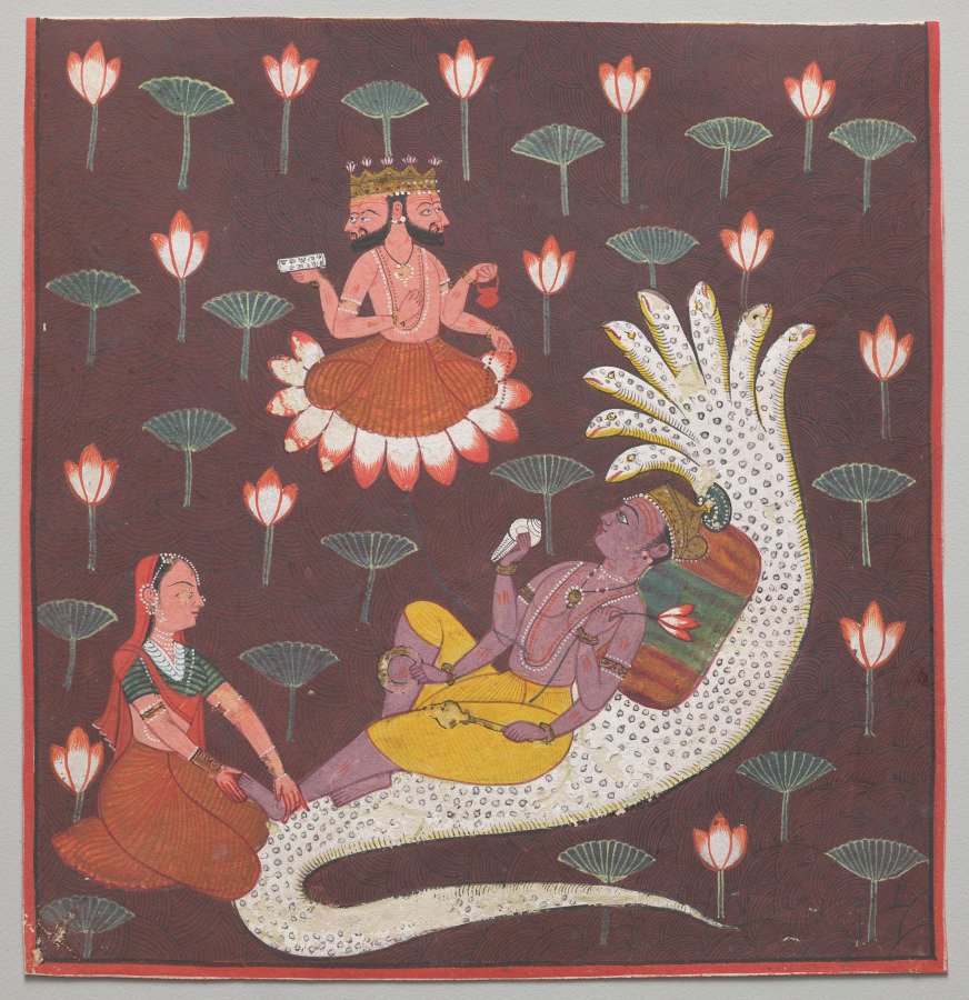 Vishnu on Ananta, the Endless Serpent