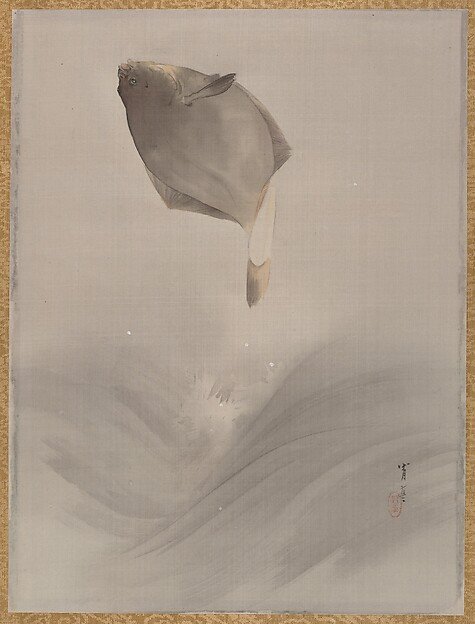Jumping Fish — Watanabe Seitei 渡辺省亭