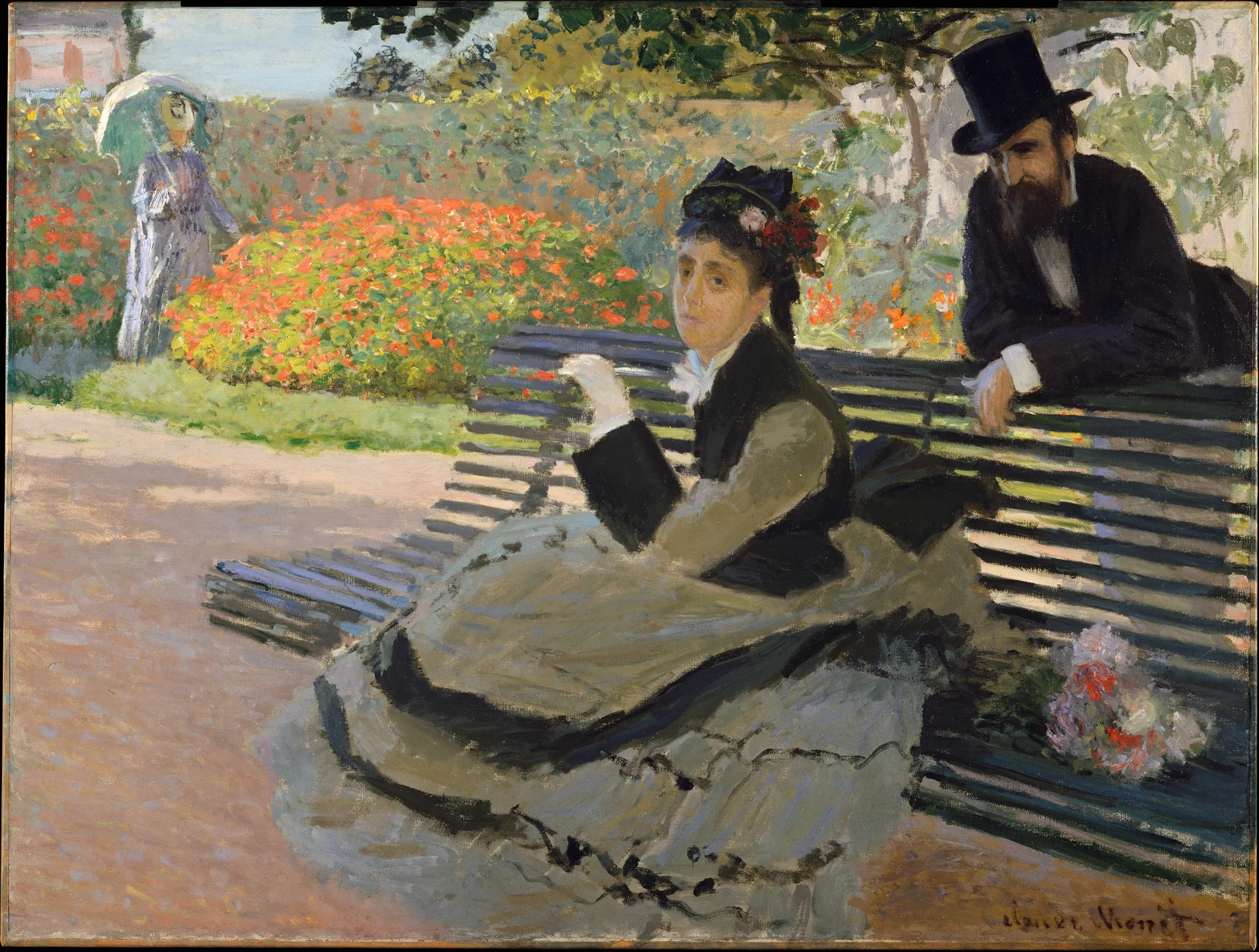 Camille Monet (1847–1879) on a Garden Bench