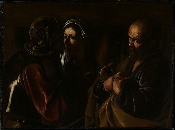 The Denial of Saint Peter — Caravaggio (Michelangelo Merisi)