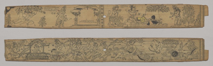 Leaf from a Romance of Chandrabhanu and Lavanyavati of Upendra Bhanja (Indian, died 1740)