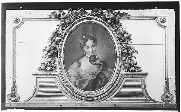 Woman with a mask (one of a set)