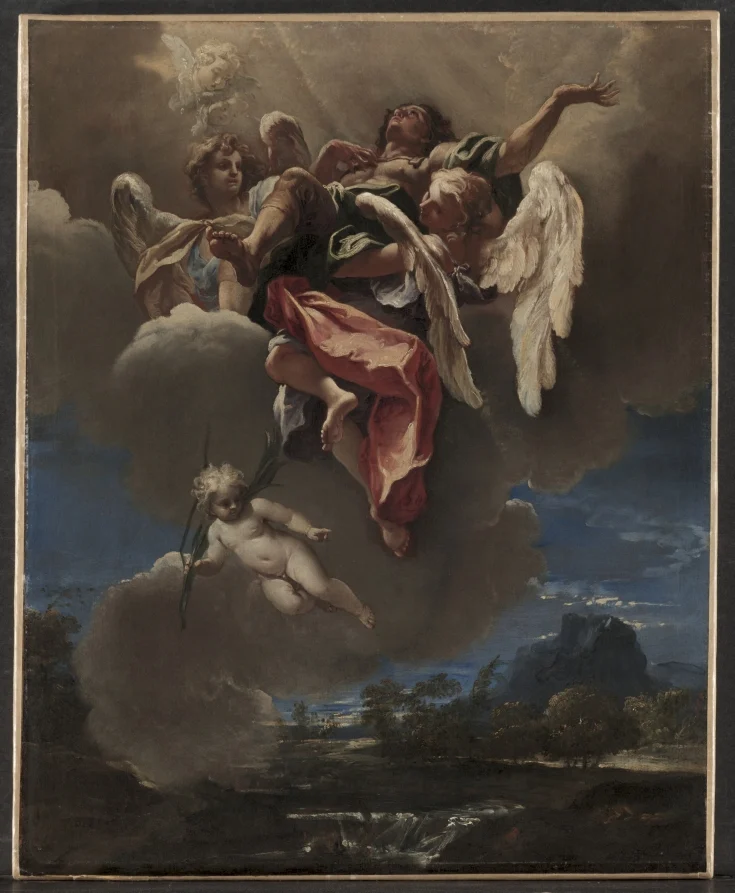 Study for "An Apotheosis of a Saint" (for San Bernardino dei Morti, Milan) — Sebastiano Ricci (Italian, 1659–1734)