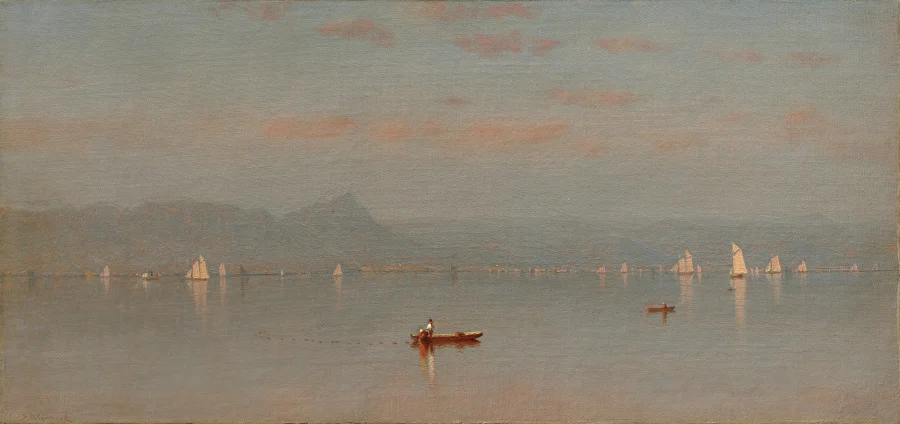 Haverstraw Bay — Sanford Robinson Gifford (American, 1823–1880)