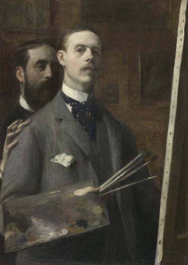 Self-Portrait with Raphael de Ochoa — Jacques-Émile Blanche (French, 1861–1942)