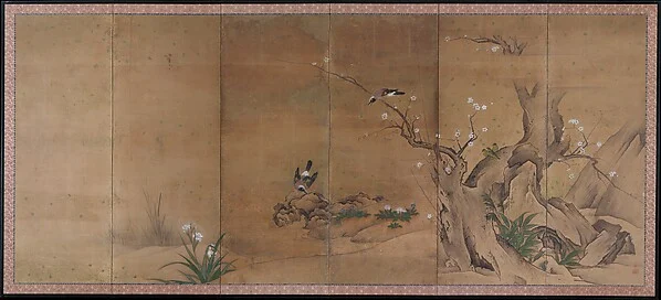 Birds and Flowers of the Four Seasons — Kano Sanboku