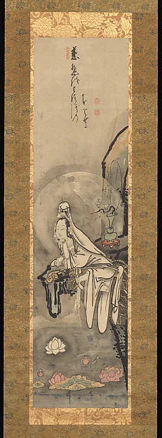 Kannon by a Lotus Pond