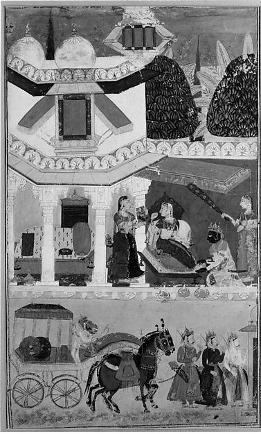 Ramkali Ragini: Folio from a ragamala series (Garland of Musical Modes)