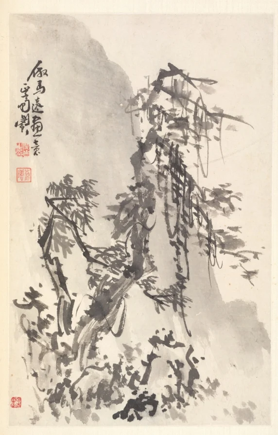 Landscape in the Manner of Ma Yuan — Min Zhen (Chinese, 1730–after 1788)