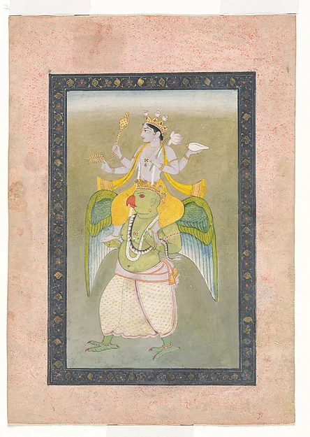 Vishnu on Garuda — Sajnu