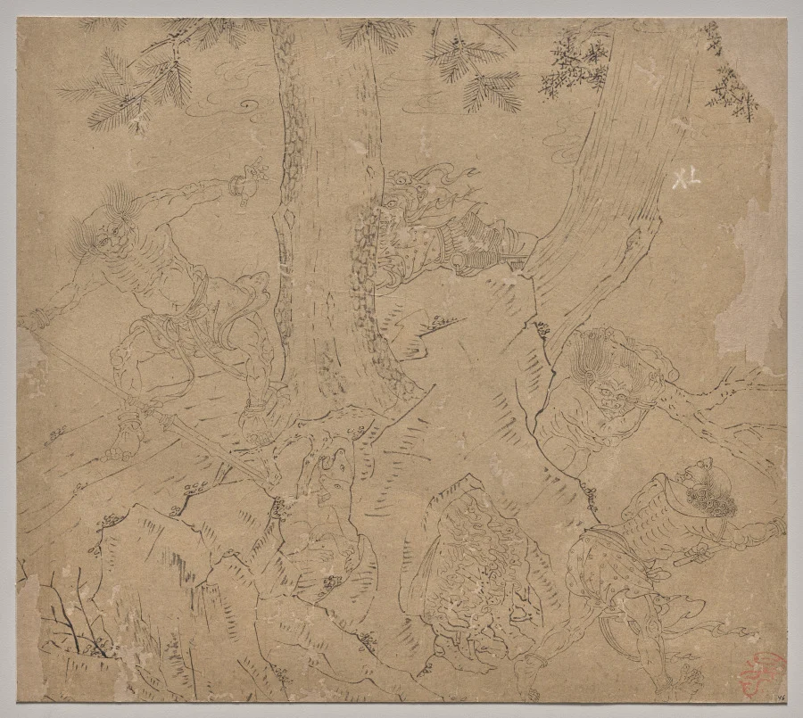 Album of Daoist and Buddhist Themes: Search the Mountain: Leaf 46