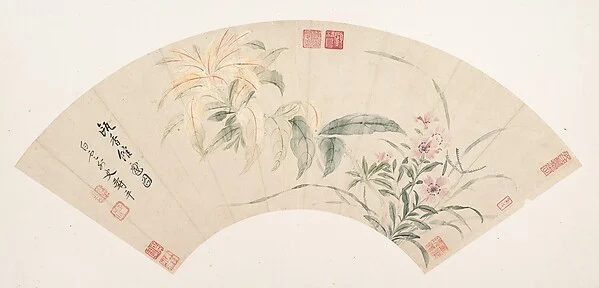 Carnations and amaranthus