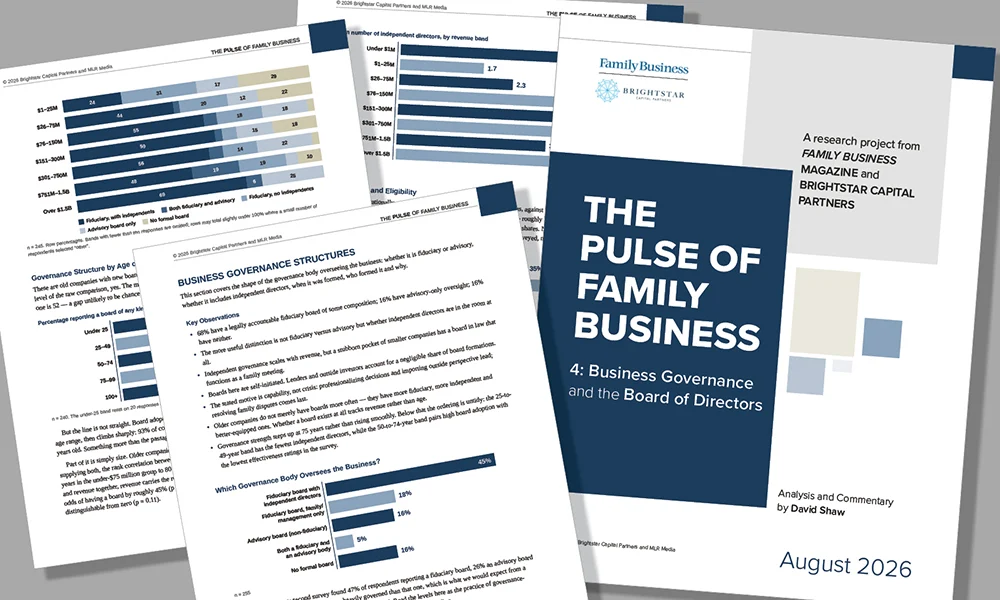 Family Business Survey Turns to Board Governance