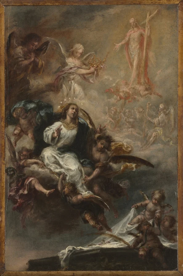 Study for "The Assumption of the Virgin" for San Augustín, Seville — Juan de Valdés Leal (Spanish, 1622–1690)