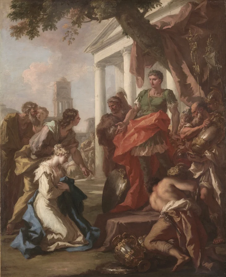 The Continence of Scipio — Giovanni Antonio Pellegrini (Italian, 1675–1741)