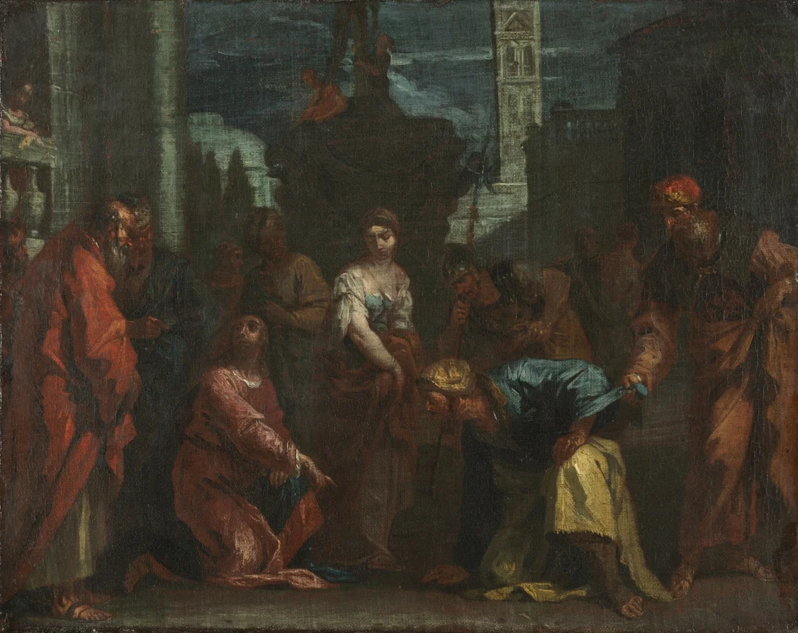 Christ and the Woman Taken in Adultery — Sebastiano Ricci (Italian, 1659–1734)