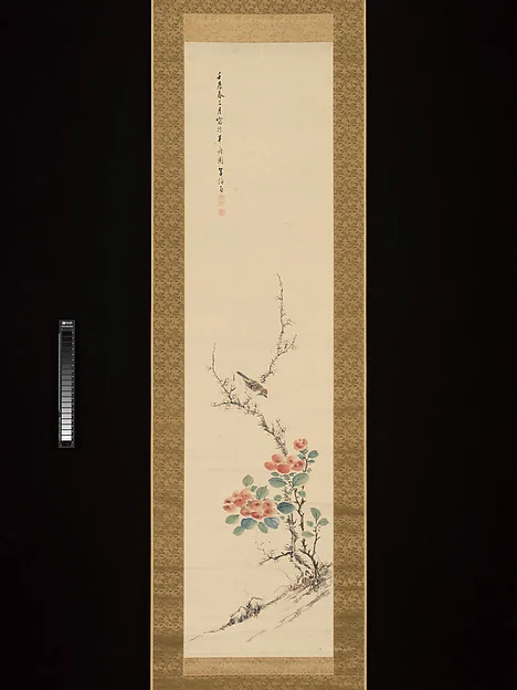 Sparrow, Camellia and Plum — Takahashi Sōhei