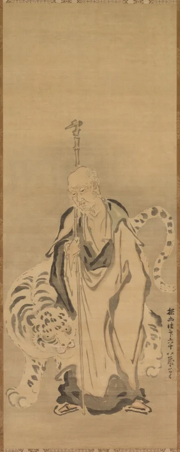 A Sage with Tiger — Kano Tan’yū (Japanese, 1602–1674)