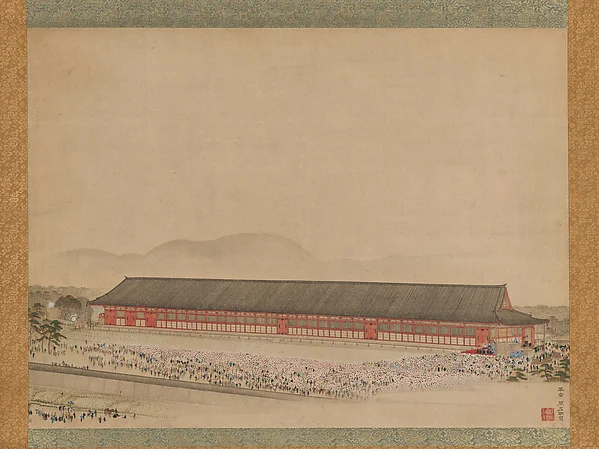Archery Contest at Rengeō’in (Sanjūsangendō) — Hara Zaimei